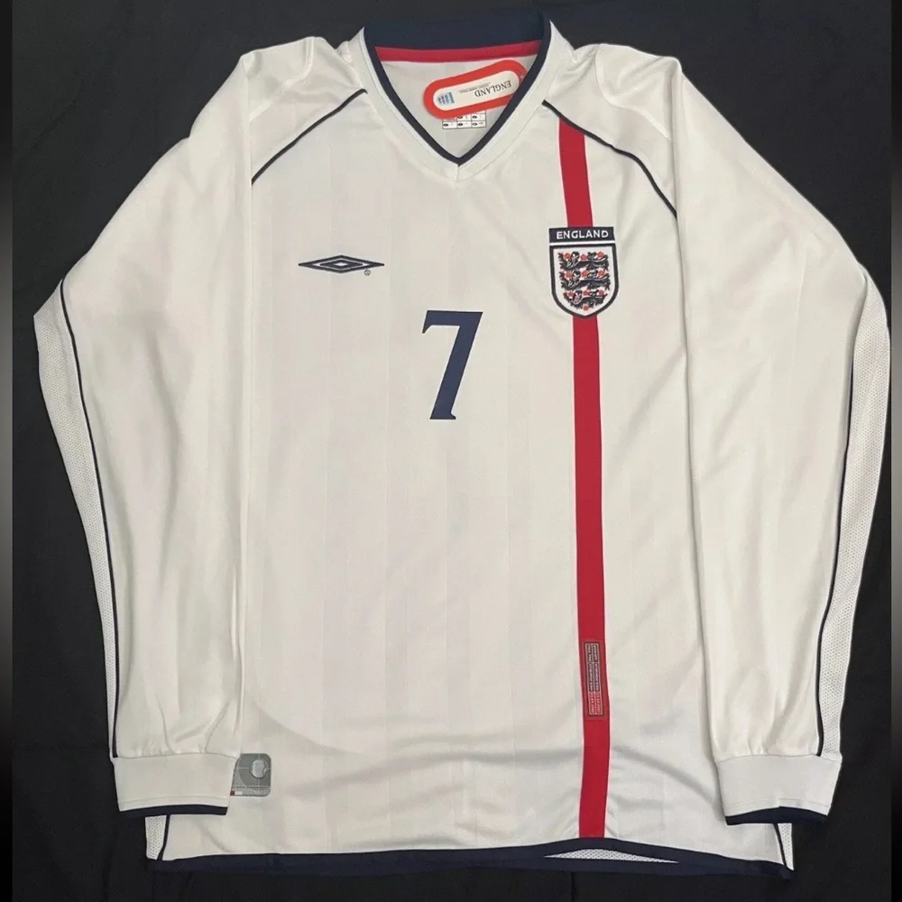 Umbro | Shirts | David Beckham 7 England Longsleeve Sxl Retro